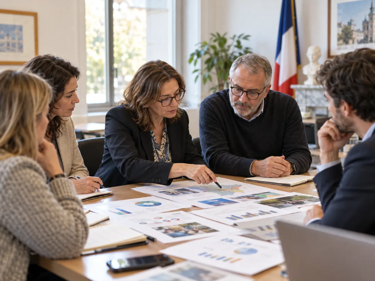 Échange de professionnels autour d'un projet d'accès territorial aux services